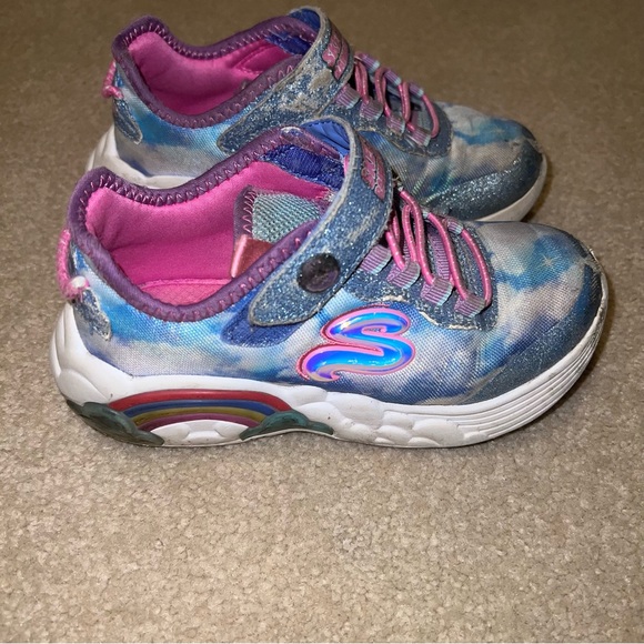 Sketcher Toddler Girls Light-up Sneakers Size 11 - Picture 4 of 5